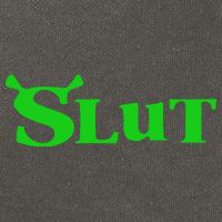 Slut Funny Meme Logo Cotton Canvas Backpack
