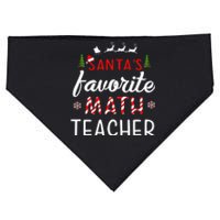 Santa's Favorite Math Teacher Christmas Mathematics teacher USA-Made Doggie Bandana