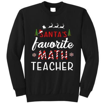 Santa's Favorite Math Teacher Christmas Mathematics teacher Sweatshirt