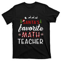 Santa's Favorite Math Teacher Christmas Mathematics teacher T-Shirt