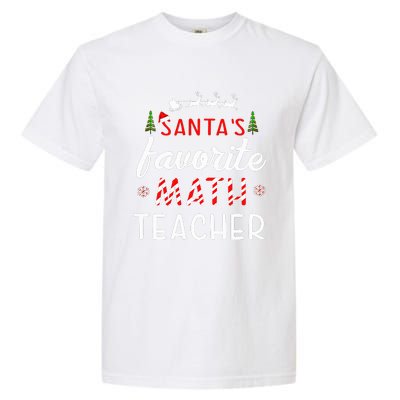 Santa's Favorite Math Teacher Christmas Mathematics teacher Garment-Dyed Heavyweight T-Shirt