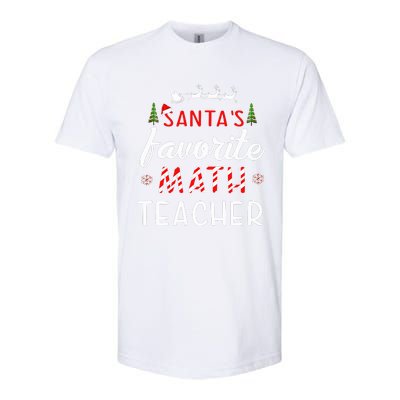 Santa's Favorite Math Teacher Christmas Mathematics teacher Softstyle CVC T-Shirt