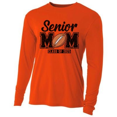 Senior Football Mom Graduate 2025 Class Of 2025 Great Gift Cooling Performance Long Sleeve Crew