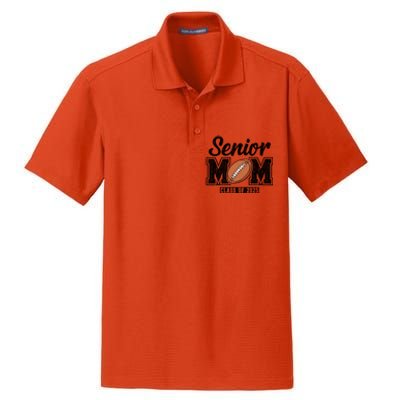 Senior Football Mom Graduate 2025 Class Of 2025 Great Gift Dry Zone Grid Polo