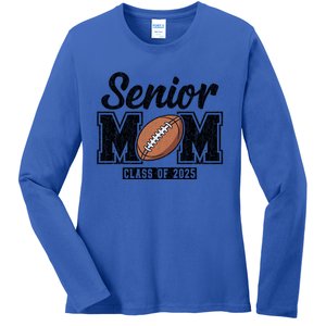 Senior Football Mom Graduate 2025 Class Of 2025 Great Gift Ladies Long Sleeve Shirt