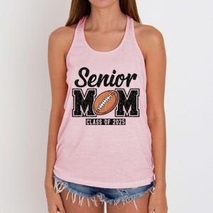 Senior Football Mom Graduate 2025 Class Of 2025 Great Gift Women's Knotted Racerback Tank