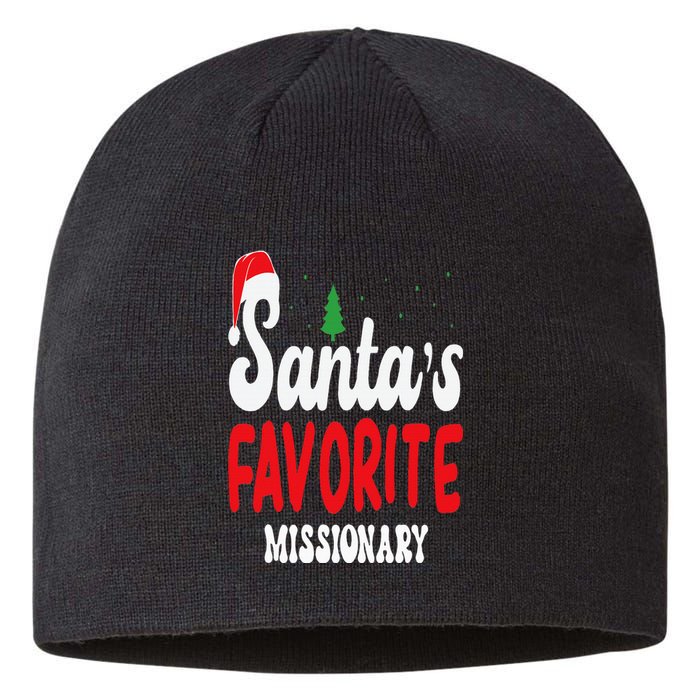 Santa's Favorite Missionary Christmas Pajamas Sustainable Beanie