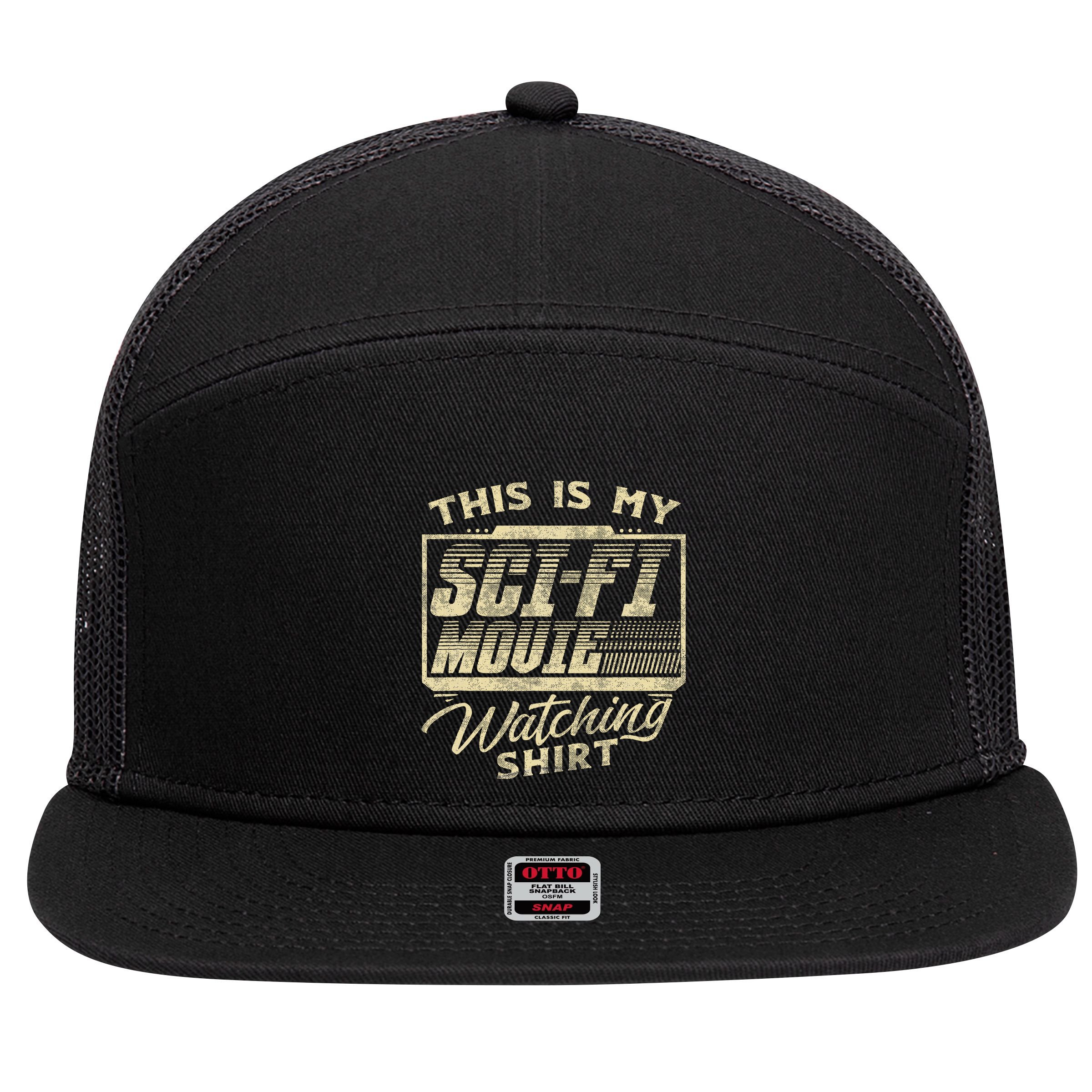 Sci Fi Movie Lover Graphic Movie Fan 7 Panel Mesh Trucker Snapback Hat