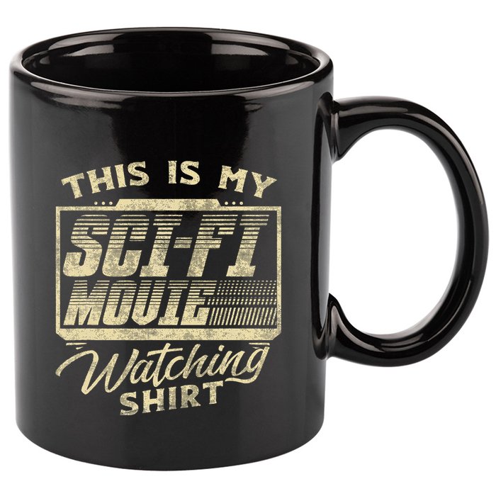 Sci Fi Movie Lover Graphic Movie Fan 11oz C Handle Ceramic Mug