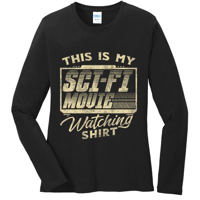 Sci Fi Movie Lover Graphic Movie Fan Ladies Long Sleeve Shirt