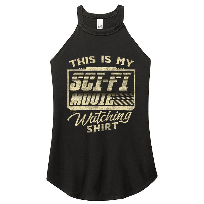 Sci Fi Movie Lover Graphic Movie Fan Women's Perfect Tri Rocker Tank