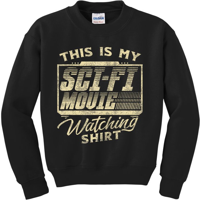 Sci Fi Movie Lover Graphic Movie Fan Kids Sweatshirt