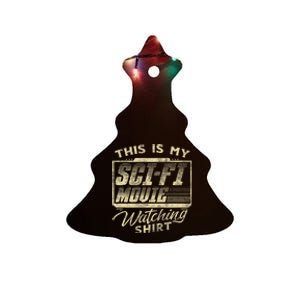 Sci Fi Movie Lover Graphic Movie Fan Ceramic Tree Ornament