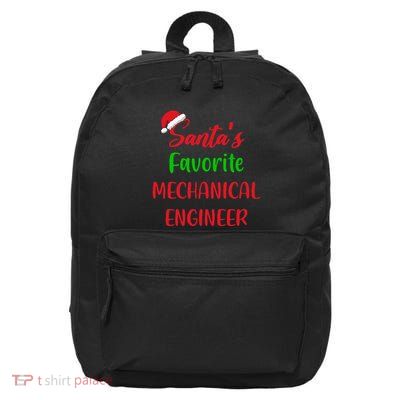 Santas Favorite Mechanical Engineer Funny Gift Christmas 16 in Basic Backpack
