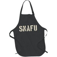 Snafu Funny Military Slang Design Stencil Look Letters Apron