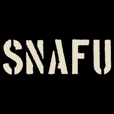 Snafu Funny Military Slang Design Stencil Look Letters T-Shirt