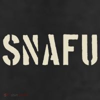 Snafu Funny Military Slang Design Stencil Look Letters Adult Drive Performance Visor