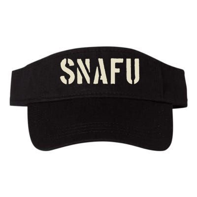 Snafu Funny Military Slang Design Stencil Look Letters Visor