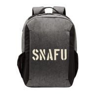Snafu Funny Military Slang Design Stencil Look Letters Vector Backpack