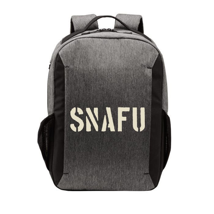 Snafu Funny Military Slang Design Stencil Look Letters Vector Backpack