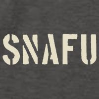 Snafu Funny Military Slang Design Stencil Look Letters Vector Backpack