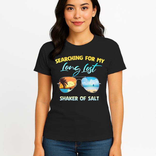 Searching For My Long Lost Shaker Of Salt Shaker Man Vintage Womens T-Shirt