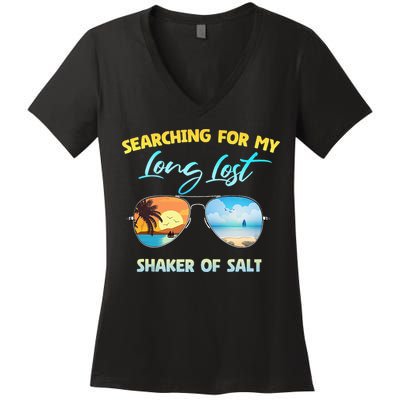 Searching For My Long Lost Shaker Of Salt Shaker Man Vintage Women's V-Neck T-Shirt