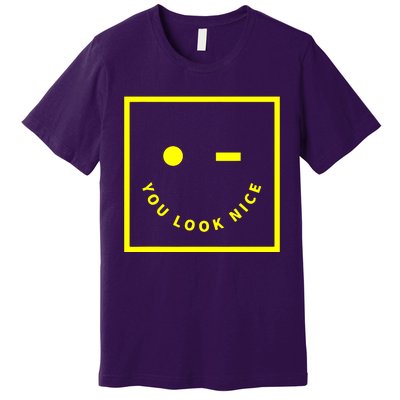 Smiley Face Music Retro Premium T-Shirt