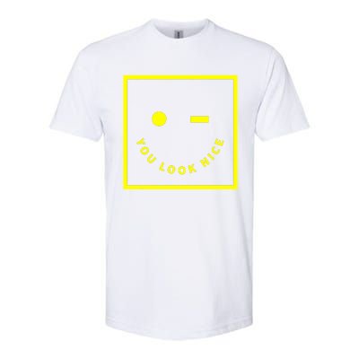 Smiley Face Music Retro Softstyle® CVC T-Shirt