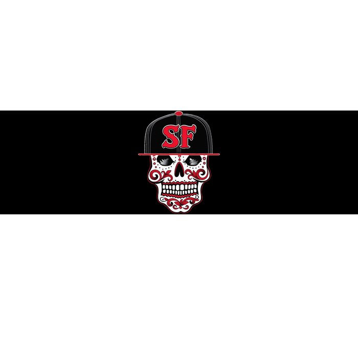 San Francisco Mexican Sugar Skull Design Bay Area Bumper Sticker