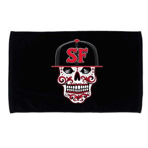 San Francisco Mexican Sugar Skull Design Bay Area Microfiber Hand Towel