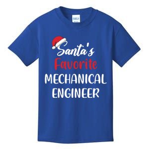 Santas Favorite Mechanical Engineer Christmas Funny Gift Kids T-Shirt