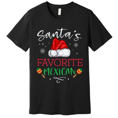 SantaS Favorite Mexican Funny Pajama Christmas Mexico Gift Premium T-Shirt