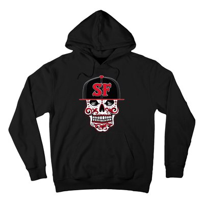 San Francisco Mexican Sugar Skull Design Bay Area Hoodie