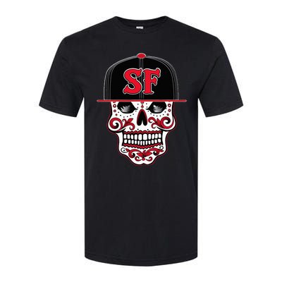 San Francisco Mexican Sugar Skull Design Bay Area Softstyle® CVC T-Shirt