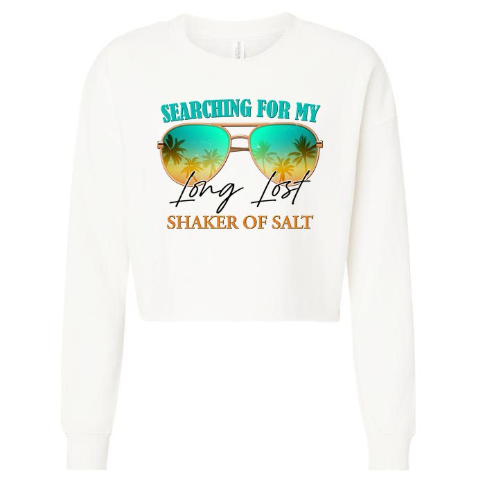 Searching For My Long Lost Shaker Of Salt Cropped Pullover Crew