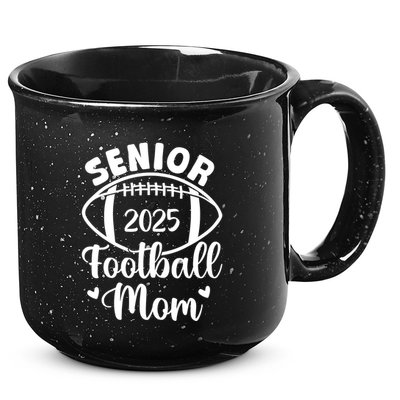 Senior Football Mom Class Of 2025 Proud Mom Of 2025 Graduate 15oz Campfire Ceramic Mug