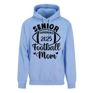 Senior Football Mom Class Of 2025 Proud Mom Of 2025 Graduate Unisex Surf Hoodie