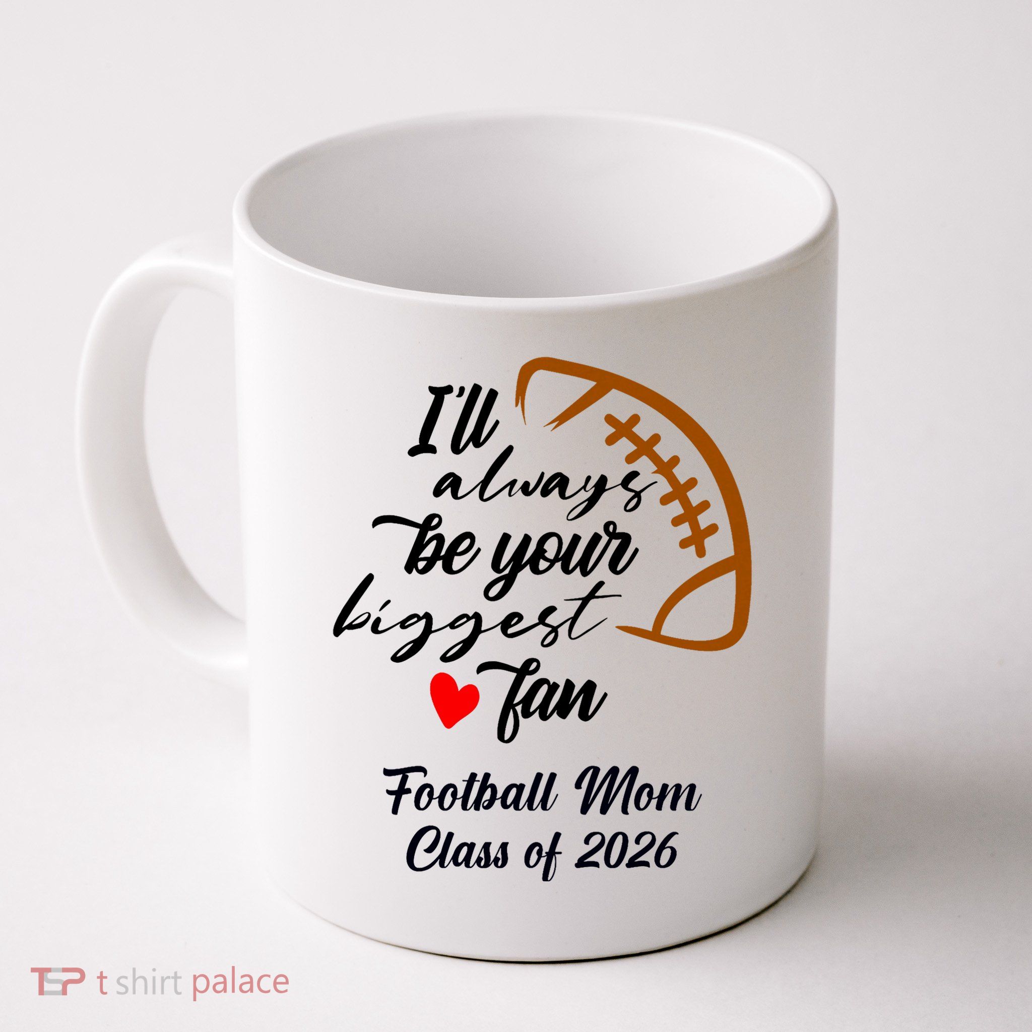 Senior Football Mom Class Of 2026 Graduation Graduate Mug