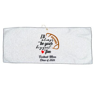 Senior Football Mom Class Of 2026 Graduation Graduate Large Microfiber Waffle Golf Towel