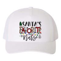 Santa's Favorite Nurse Xmas Light Santa Hat Christmas Funny Yupoong Adult 5-Panel Trucker Hat