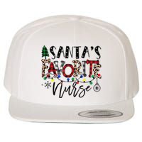 Santa's Favorite Nurse Xmas Light Santa Hat Christmas Funny Wool Snapback Cap