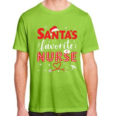 Santa Favorite Nurse For Christmas In Hospital Adult ChromaSoft Performance T-Shirt