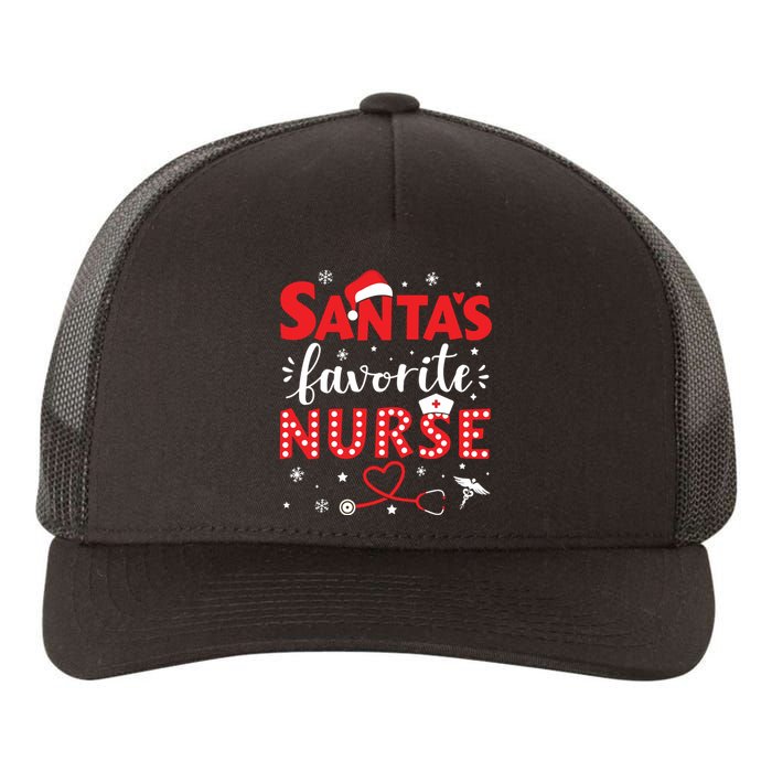 Santa Favorite Nurse For Christmas In Hospital Yupoong Adult 5-Panel Trucker Hat