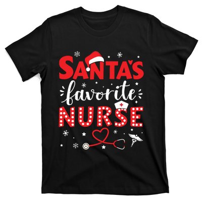 Santa Favorite Nurse For Christmas In Hospital T-Shirt