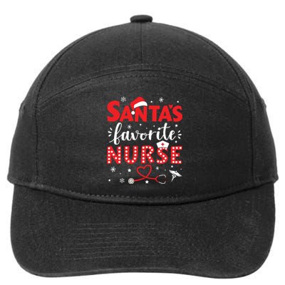 Santa Favorite Nurse For Christmas In Hospital 7-Panel Snapback Hat