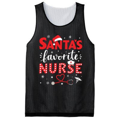 Santa Favorite Nurse For Christmas In Hospital Mesh Reversible Basketball Jersey Tank