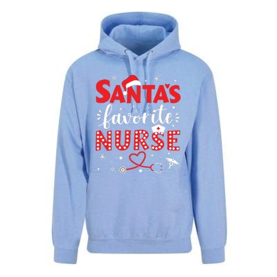 Santa Favorite Nurse For Christmas In Hospital Unisex Surf Hoodie