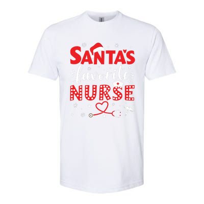 Santa Favorite Nurse For Christmas In Hospital Softstyle CVC T-Shirt