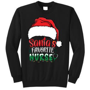 Santas Favorite Nurse Christmas Nursing Sweatshirt